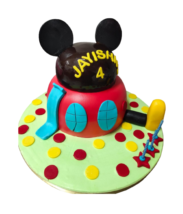 Mickey Mouse Theme Cake